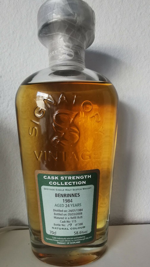 Benrinnes 1984 SV Cask Strength Collection Refill Butt #115 58.6% 700ml