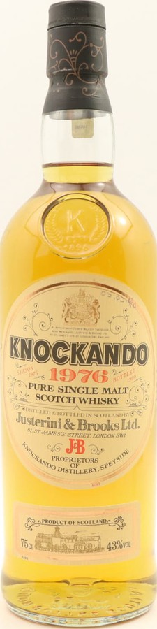 Knockando 1976 by Justerini & Brooks Ltd 43% 750ml