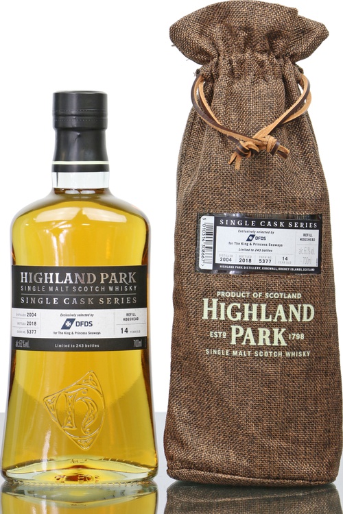 Highland Park 2004 Single Cask Series Refill Hogshead #5377 DFDS for The King & Princess Seaways 61% 700ml