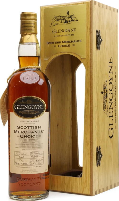 Glengoyne 1996 Scottish Merchants Choice Sherry Hogshead #3447 57.8% 700ml