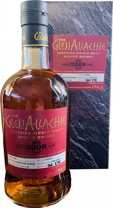 Glenallachie 2008 Single Cask Bourbon Barrel #24878 Premium Spirits Belgium 55.3% 700ml