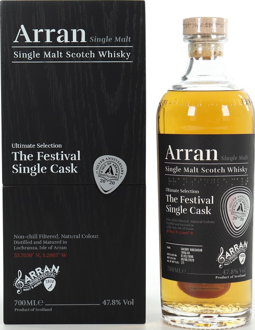 Arran 1996 Malt and Music Festival Bottling Sherry Hogshead 1996/048 47.8% 700ml