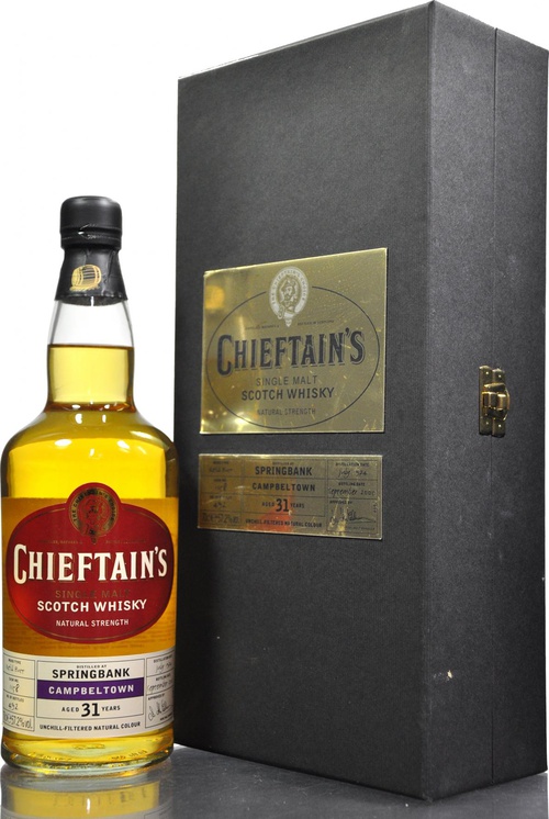 Springbank 1974 IM Chieftain's Choice Refill Butt #1158 57.2% 700ml
