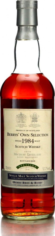 Macduff 1984 BR Berrys Own Selection Fresh Sherry Butt #3148 52.2% 700ml