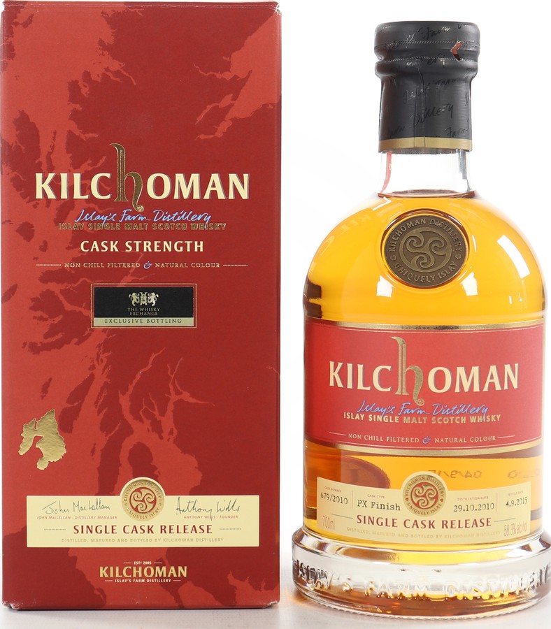 Kilchoman 2010 The Whisky Exchange 679/2010 58.3% 700ml