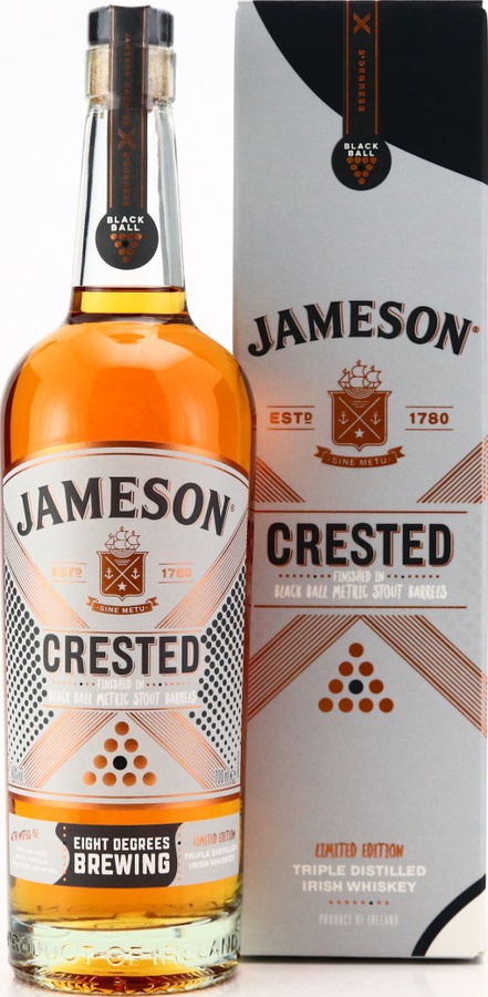 Jameson Crested Black Ball x Eight Degrees Brewing Limited Edition 40% 700ml