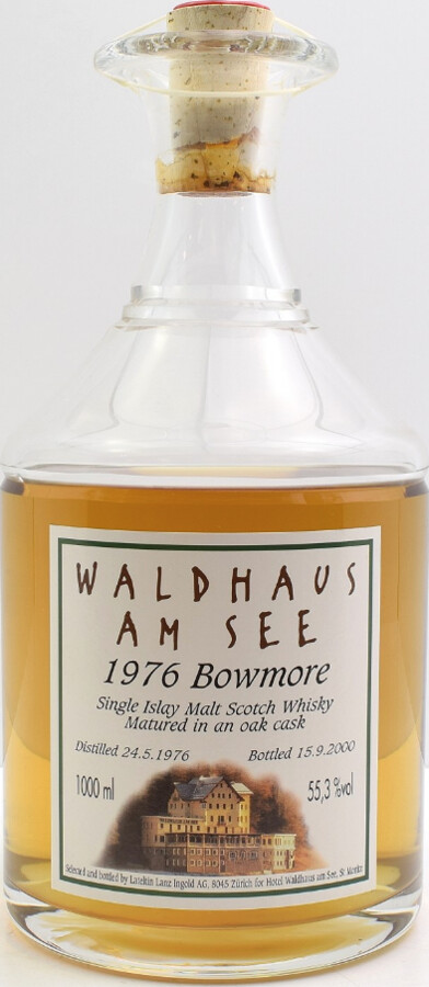 Bowmore 1976 UD Waldhaus am See Oak Cask by Lateltin Lanz Ingold AG 55.3% 1000ml