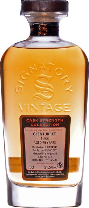 Glenturret 1988 SV Cask Strength Collection #534 51.5% 700ml