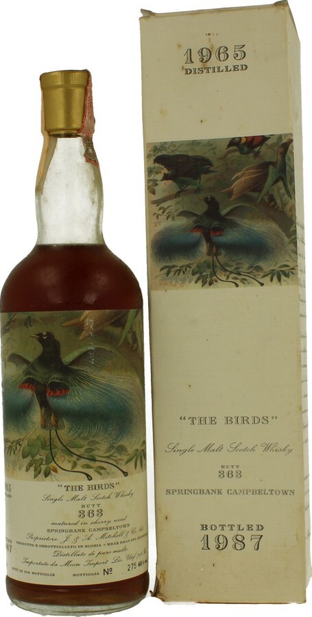 Springbank 1965 MI The Birds 1st collection Sherry Wood #363 46% 750ml