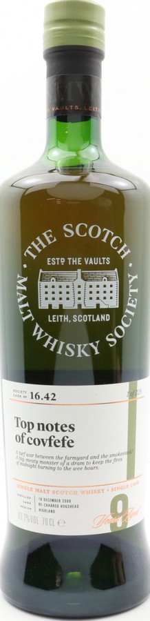 Glenturret 2009 SMWS 16.42 Top notes of covfefe Re-charred Hogshead 63.7% 700ml