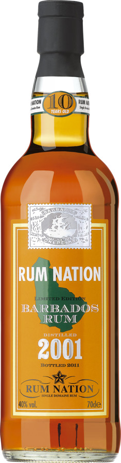Rum Nation 2001 Barbados 10yo 40% 700ml