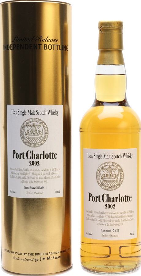 Port Charlotte 2002 Ex-bourbon Barrel #10 FC Whisky 65.2% 700ml