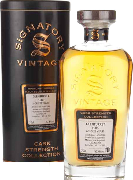 Glenturret 1986 SV Cask Strength Collection #298 52.6% 700ml