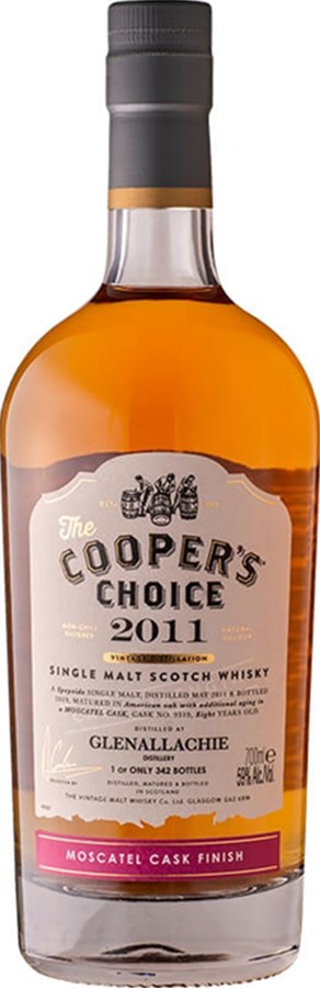 Glenallachie 2011 VM The Cooper's Choice American Oak Moscatel Finish #9310 59% 700ml