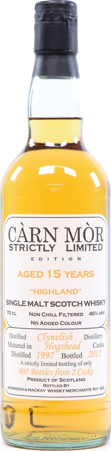 Clynelish 1997 MMcK Carn Mor Strictly Limited Edition 15yo 46% 700ml