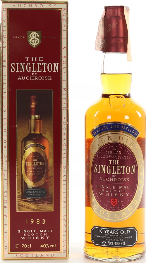The Singleton of Auchroisk 1983 Single Malt Scotch Whisky Sherry Casks 40% 700ml