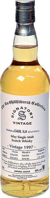 Caol Ila 1997 SV The Un-Chillfiltered Collection 7816 + 17 46% 700ml