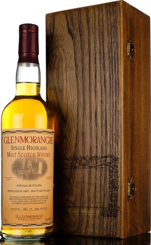 Glenmorangie 1987 Special Bottling Wooden Box 17yo 1st Fill Oak Cask 56.4% 700ml