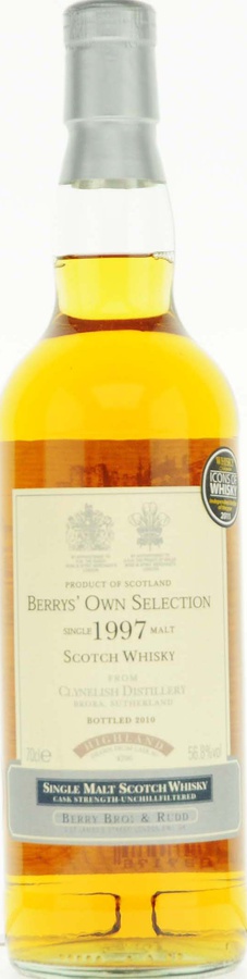 Clynelish 1997 BR Berrys Own Selection #4706 56.8% 700ml