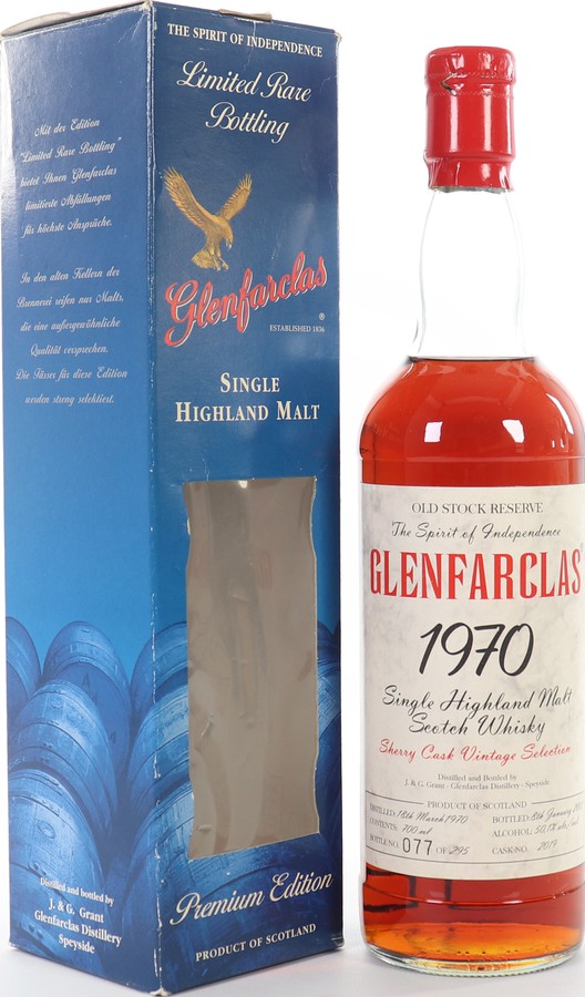 Glenfarclas 1970 Old Stock Reserve Sherry Cask #2019 50.1% 700ml