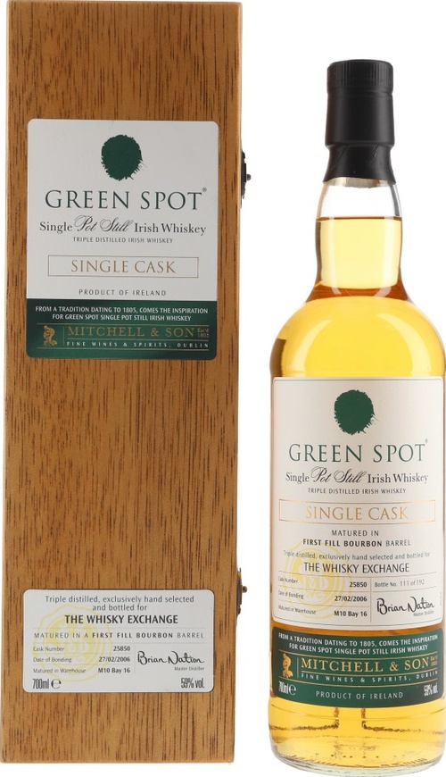 Green Spot 2006 Single Cask #25850 The Whiskey Exchange 59% 700ml