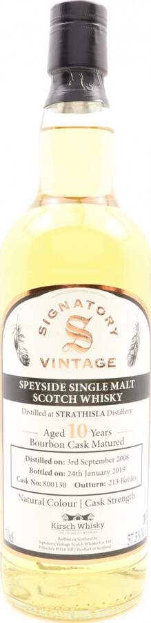 Strathisla 2008 SV Natural Colour Cask Strength 10yo #800130 Kirsch Whisky 57.5% 700ml