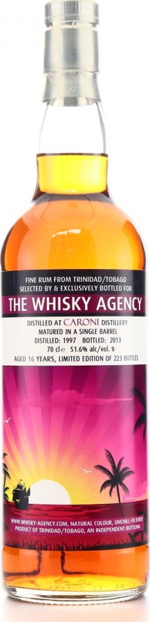 Whisky Agency 1997 Caroni 16yo 51.6% 700ml