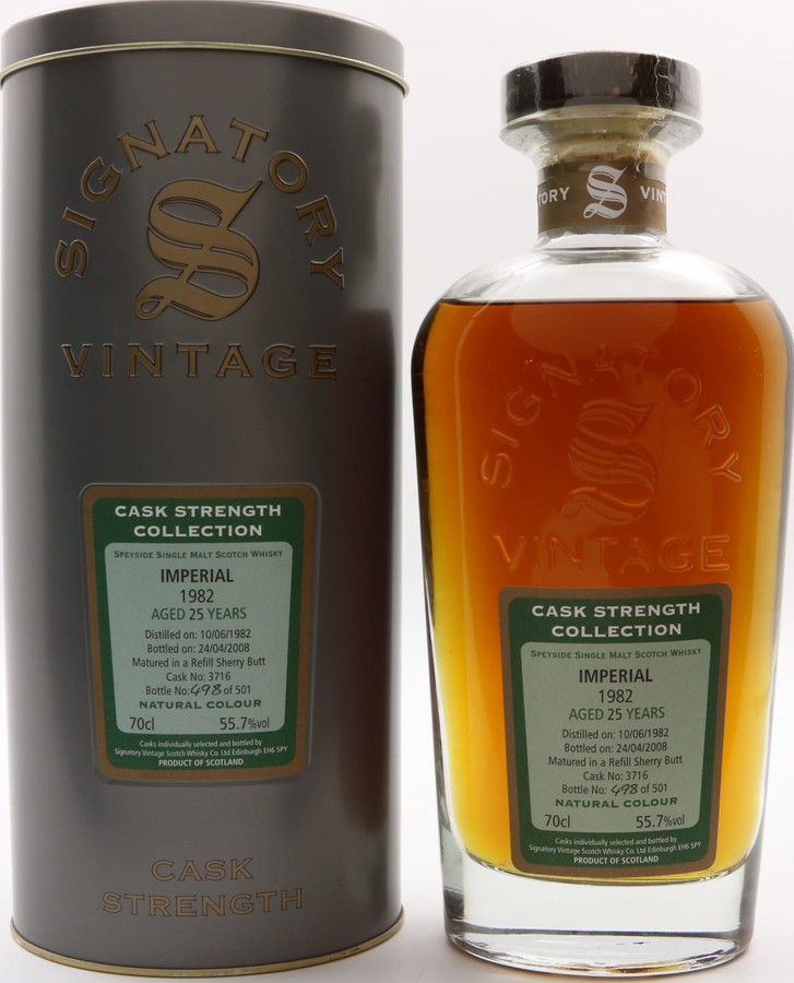 Imperial 1982 SV Cask Strength Collection Sherry Butt #3716 55.7% 700ml