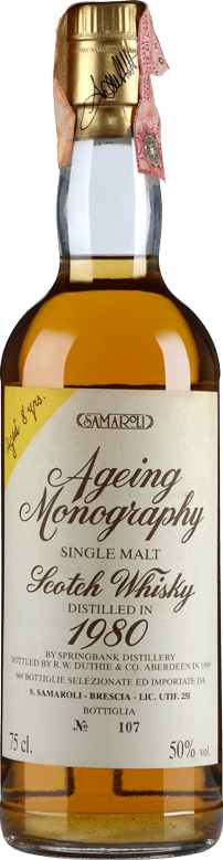 Springbank 1980 RWD Ageing Monography Samaroli 50% 700ml