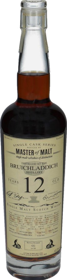 Bruichladdich 2002 MoM Single Cask Series 1st Fill Sherry Hogshead #441 62.3% 700ml