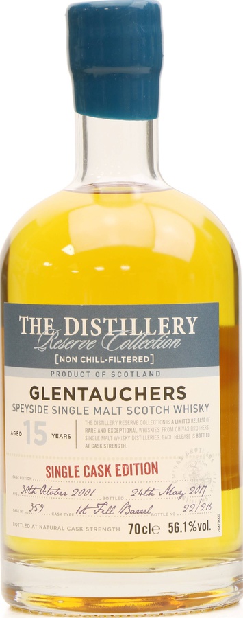 Glentauchers 2001 The Distillery Reserve Collection 1st Fill Barrel #359 56.1% 700ml