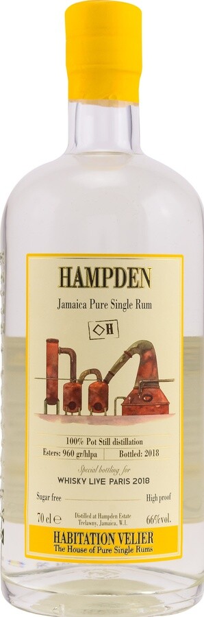 Habitation Velier Hampden <>H Jamaica Whisky Live Paris 2018 66% 700ml