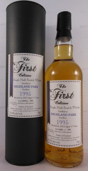 Highland Park 1995 ED The 1st Editions Refill Hogshead 53.9% 700ml