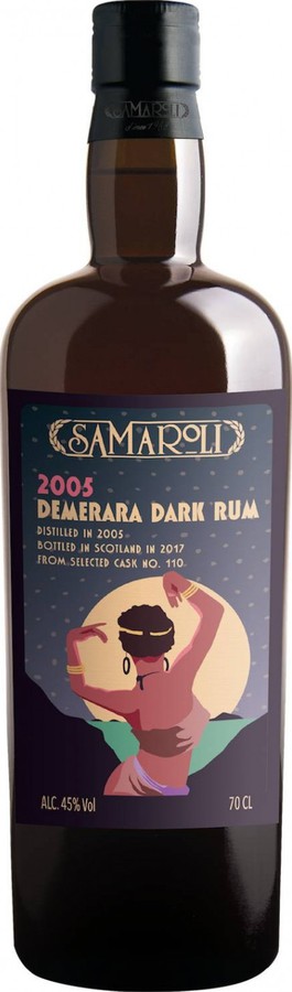 Samaroli 2005 Demerara Dark Cask No. 110 12yo 45% 700ml