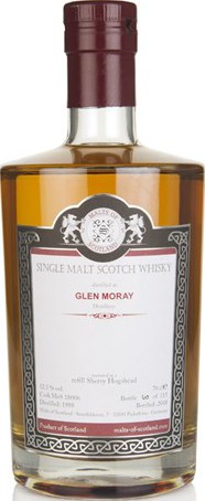 Glen Moray 1988 MoS Refill Sherry Hogshead 52.5% 700ml