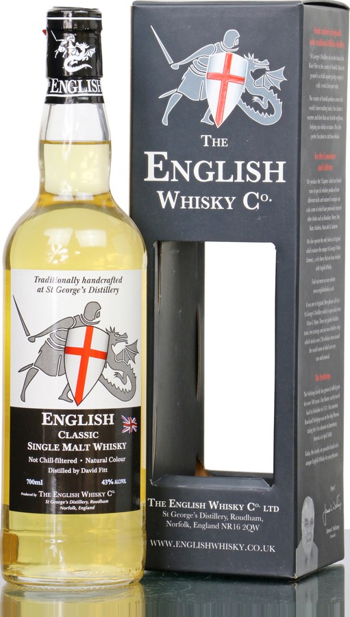 The English Whisky Classic Black Range 43% 700ml