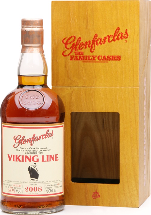 Glenfarclas 2008 #438 Viking Line 3rd Edition 58.5% 700ml
