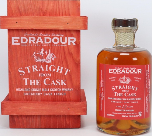Edradour 2002 Straight From The Cask Burgundy Cask Finish 56.6% 500ml