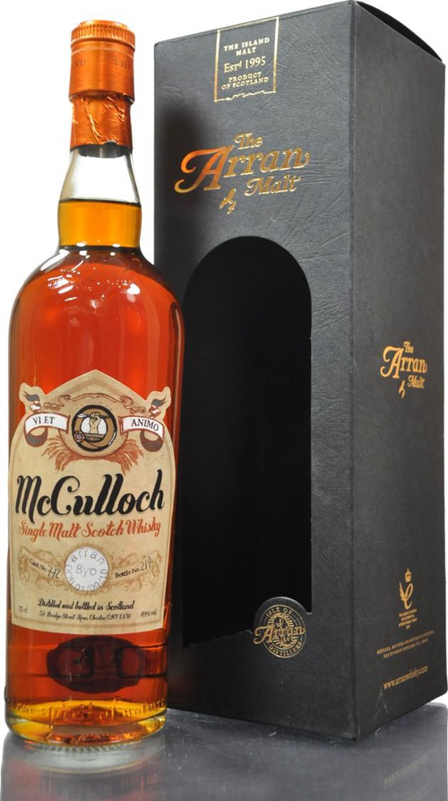 Arran 2002 McCulloch Oloroso Sherry Cask #772 Chester Whisky & Liqueur Company 49% 700ml