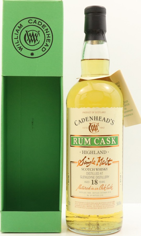 Glengoyne 1996 CA Wood Range Rum Cask 54.6% 700ml