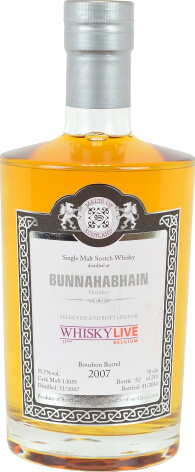 Bunnahabhain 2007 MoS Bourbon Barrel Whisky Live Belgium 11eme 55.7% 700ml