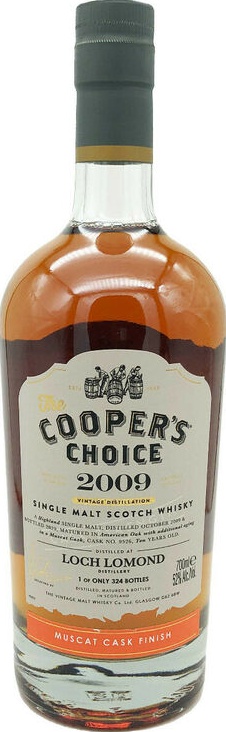 Loch Lomond 2009 VM The Cooper's Choice American Oak Muscat Finish #9526 52% 700ml
