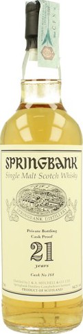 Springbank 21yo Private Bottling #164 54.2% 700ml