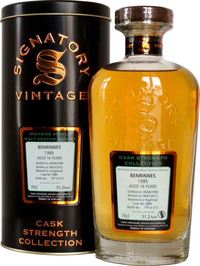 Benrinnes 1995 SV Cask Strength Collection #5885 51.2% 700ml