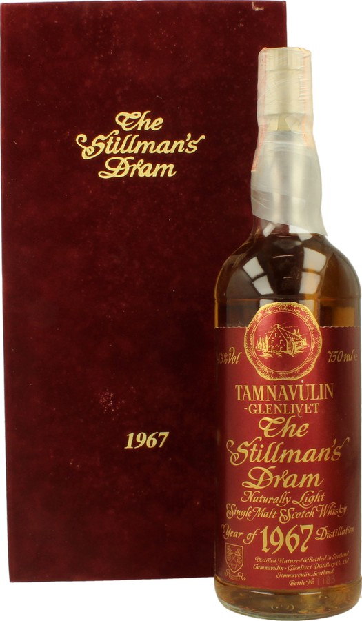 Tamnavulin 1967 The Stillman's Dram 1480 1481 43% 750ml