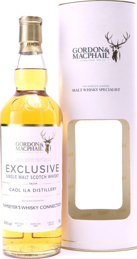 Caol Ila 2003 GM Exclusive 1st Fill Bourbon Barrel #302250 Ramseyer's Whisky Connection 58.6% 700ml