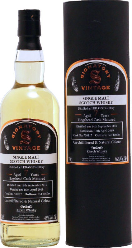 Ledaig 2011 SV Un-chillfiltered & Natural Colour #700117 Kirsch Whisky 46% 700ml