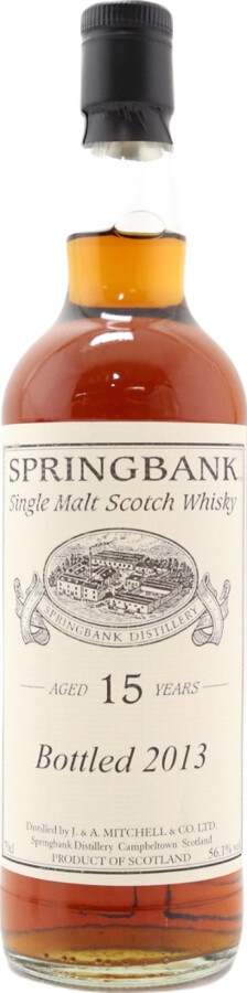 Springbank 1998 Private Cask Bottling 98/135-10 56.1% 700ml