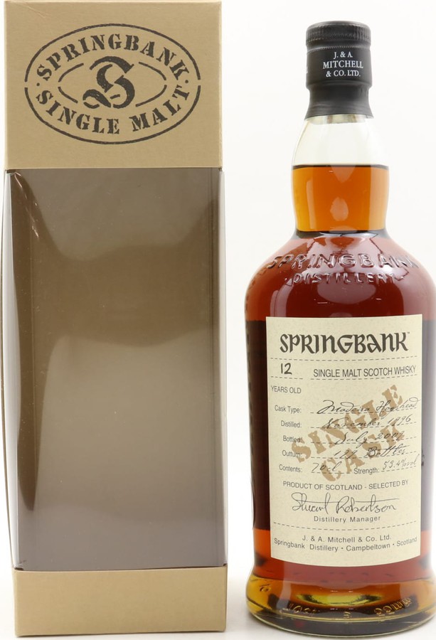 Springbank 1996 Single Cask Madeira Hogshead Oddbins 53.4% 700ml