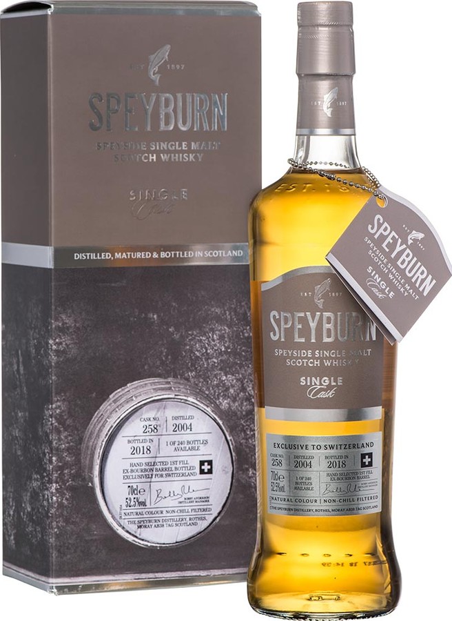 Speyburn 2004 Single Cask 1st Fill Bourbon #258 Switzerland Exclusive 52.5% 700ml